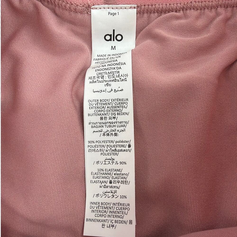 Alo Yoga Vintage Pink Match Point Short Size M - Picture 7 of 11